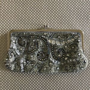 Lord & Taylor Beaded Sequin Clutch